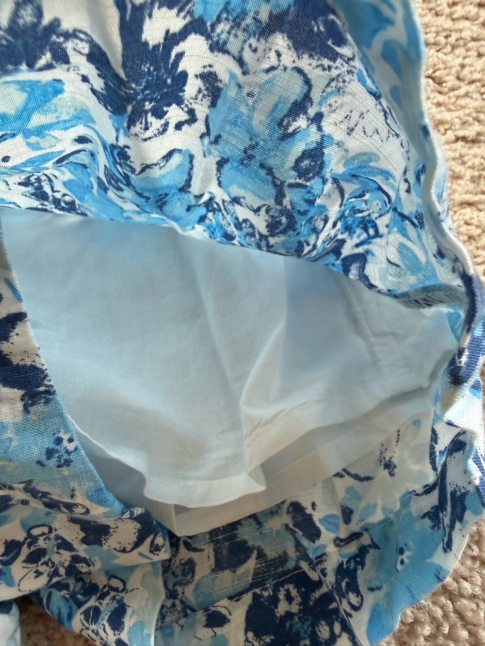 NWT Abercrombie & Fitch Blue Floral Shorts Size XS - Picture 5 of 9